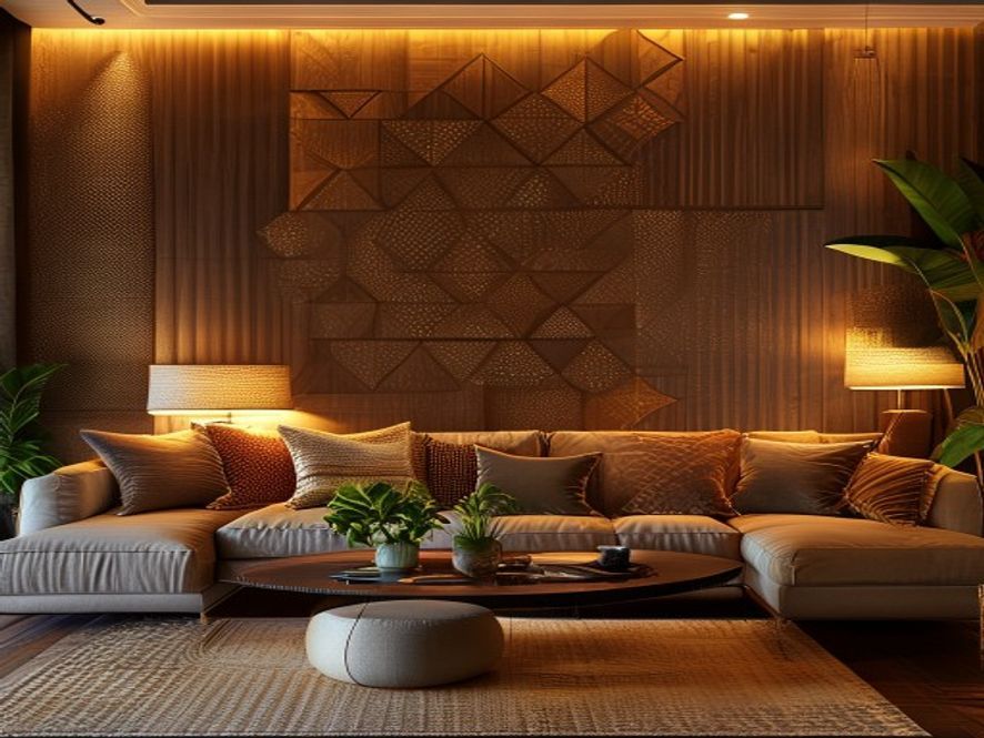 PVC wall panelling installation by Shiv Interior
