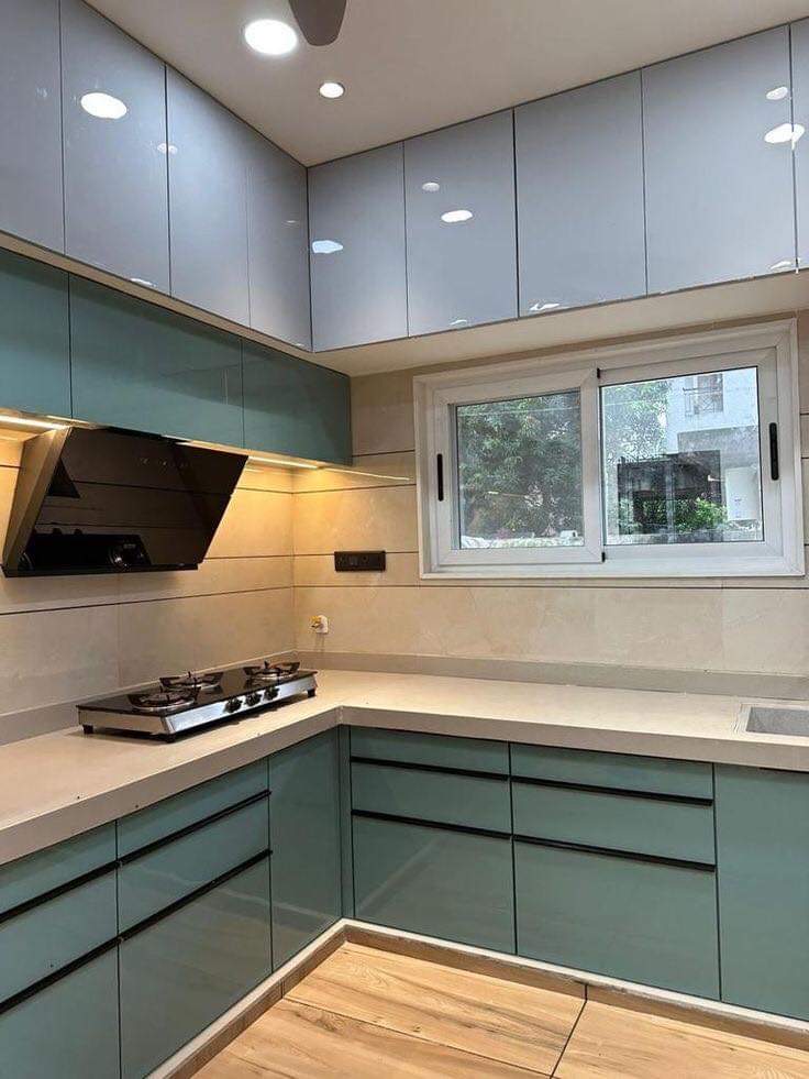 Teal modular kitchen Ahmedabad